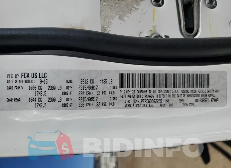 1C4NJPFA5GD582255 Photo# 14