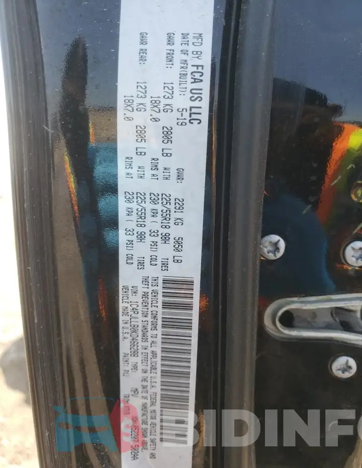 1C4PJLCB4KD263243 Photo# 12