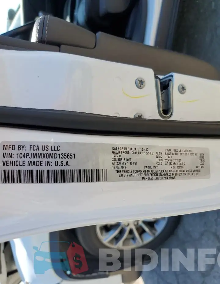 1C4PJMMX0MD135651 Photo# 13