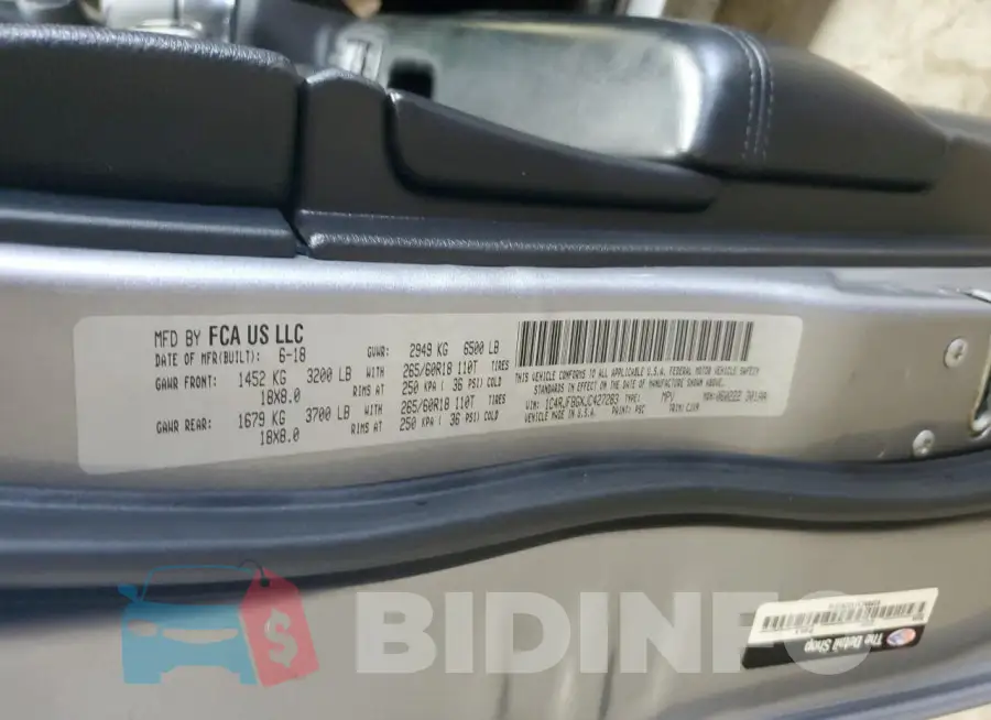 1C4RJFBGXJC427283 Photo# 14