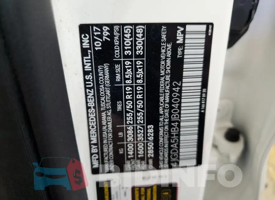 4JGDA5HB4JB040942 Photo# 13