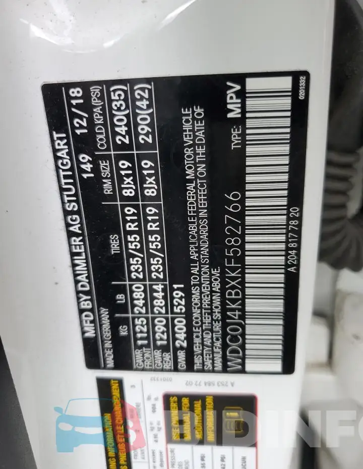 WDC0J4KBXKF582766 Photo# 13