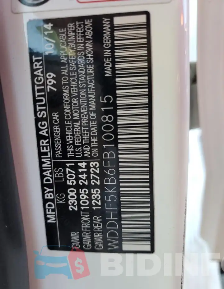 WDDHF5KB6FB100815 Photo# 13