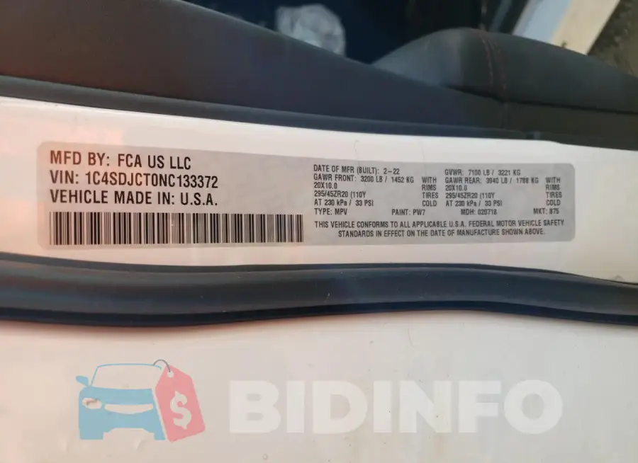 1C4SDJCT0NC133372 Photo# 12