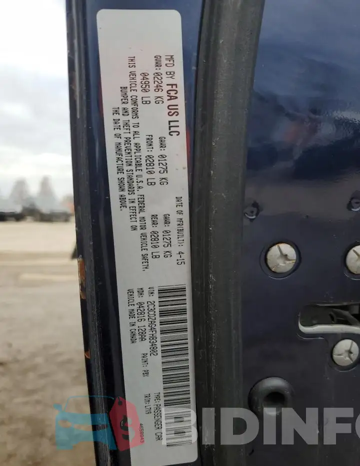 2C3CDZAG4FH834802 Photo# 12