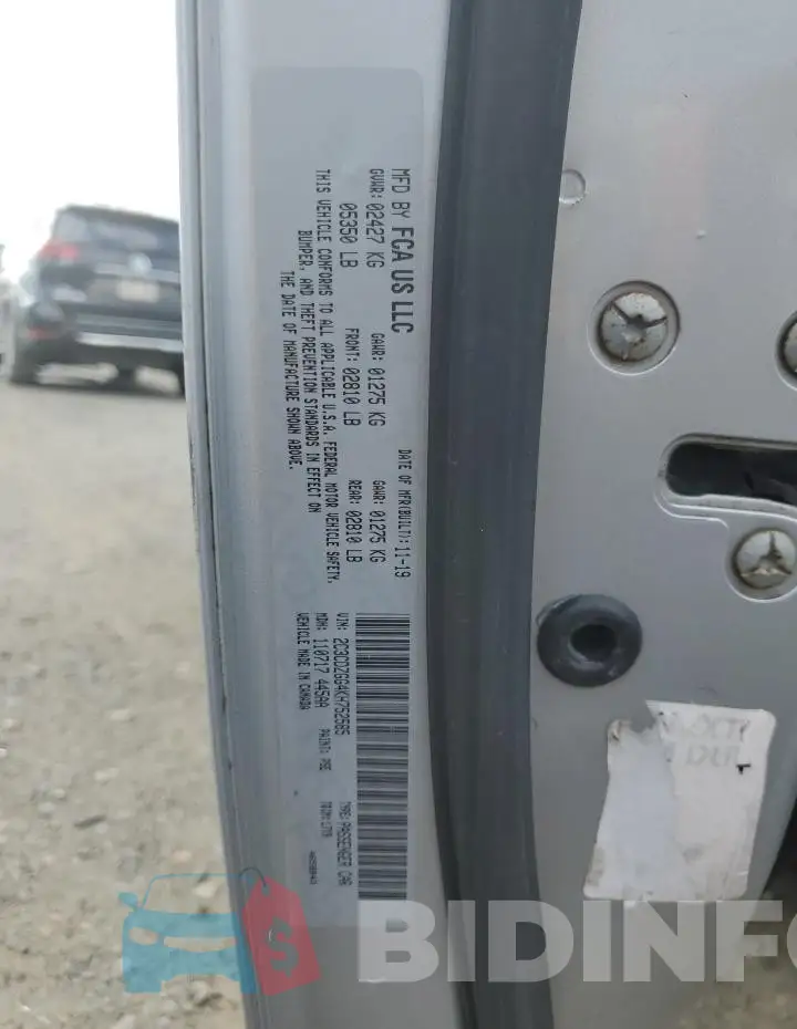 2C3CDZGG4KH752585 Photo# 12