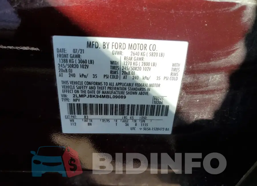 2LMPJ8K94MBL09089 Photo# 13