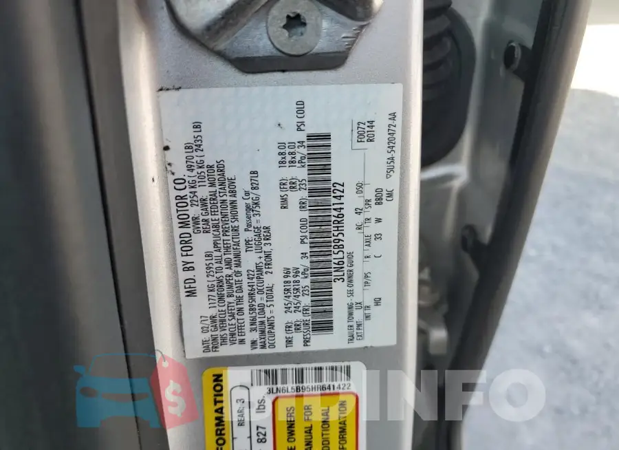3LN6L5B95HR641422 Photo# 12