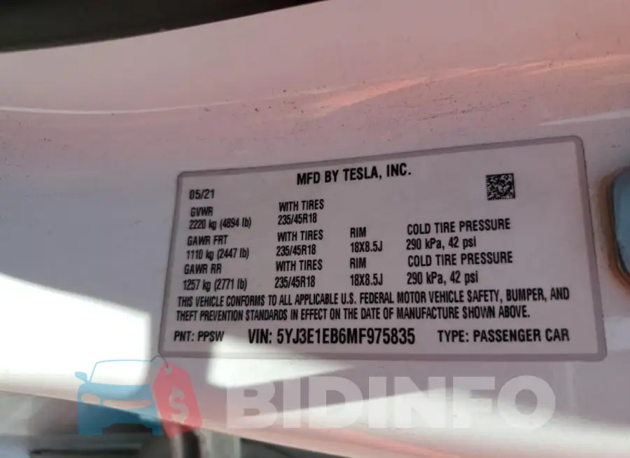 5YJ3E1EB6MF975835 Photo# 12