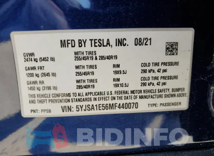 5YJSA1E56MF440070 Photo# 12