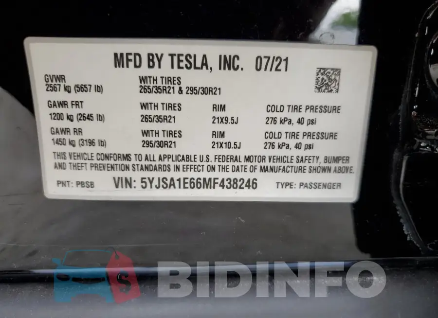 5YJSA1E66MF438246 Photo# 12