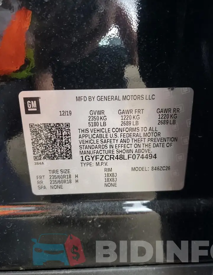 1GYFZCR48LF074494 Photo# 13