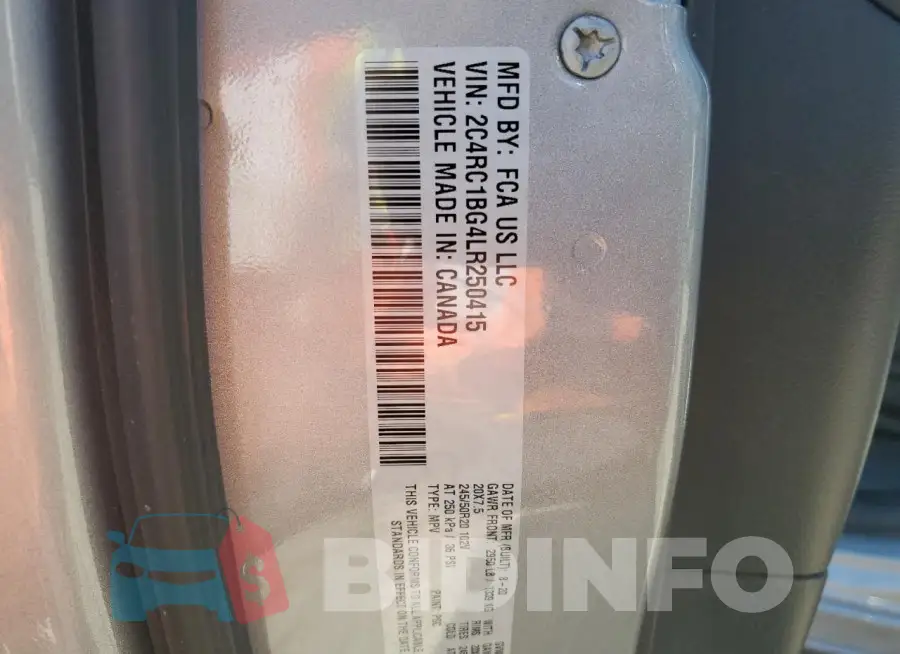 2C4RC1BG4LR250415 Photo# 13