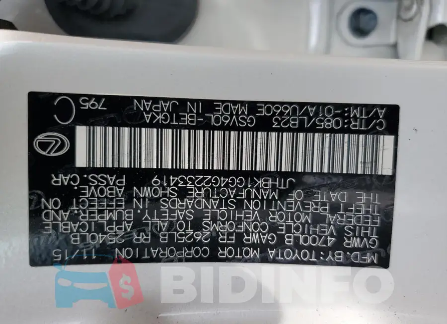 JTHBK1GG4G2233419 Photo# 12