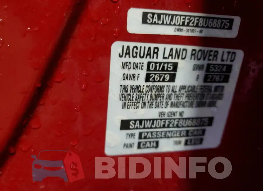 SAJWJ0FF2F8U68875 Photo# 12
