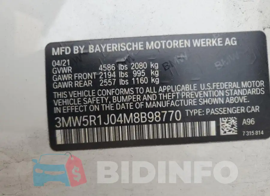 3MW5R1J04M8B98770 Photo# 12