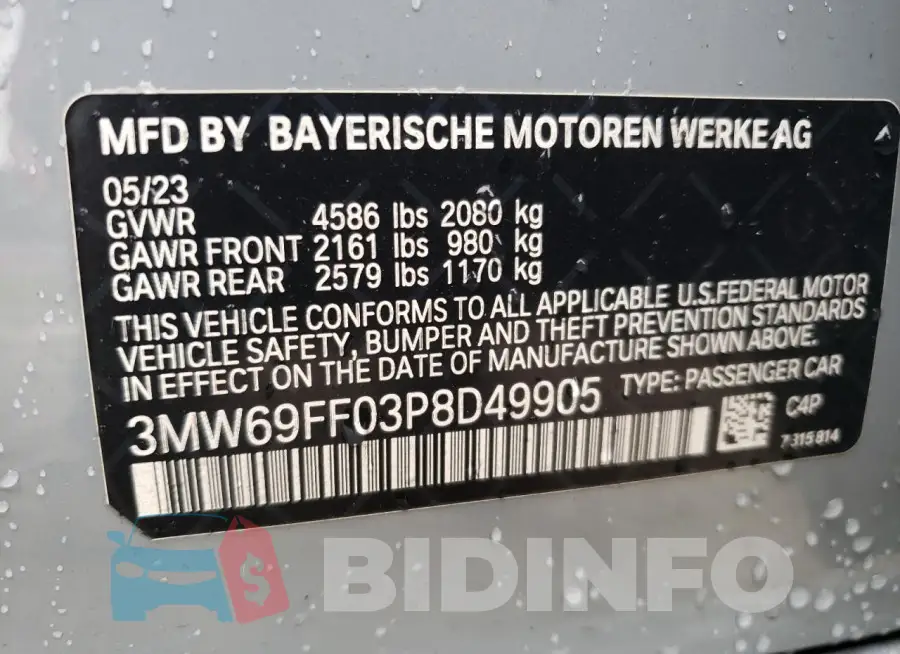 3MW69FF03P8D49905 Photo# 13