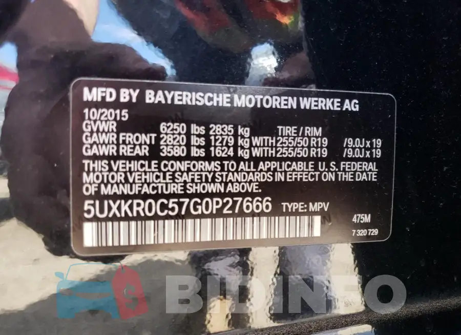 5UXKR0C57G0P27666 Photo# 13