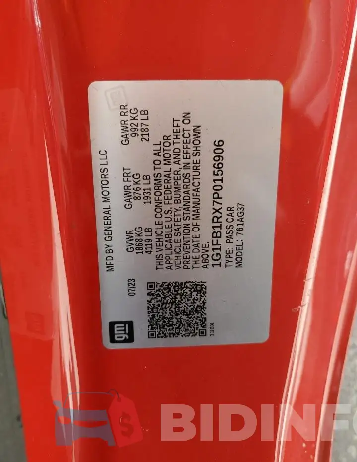 1G1FB1RX7P0156906 Photo# 12