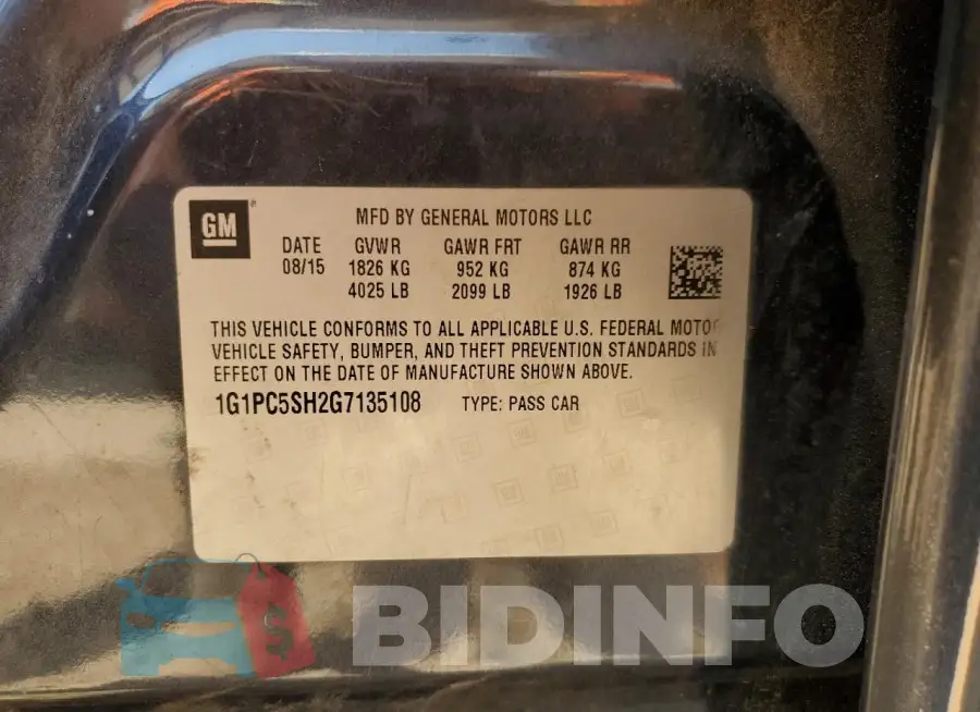 1G1PC5SH2G7135108 Photo# 12