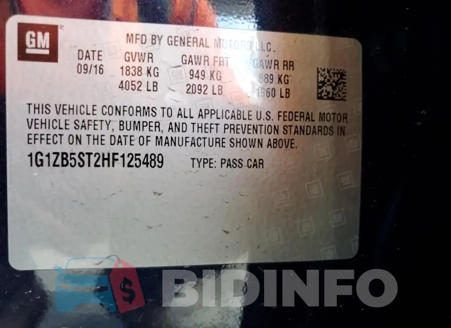 1G1ZB5ST2HF125489 Photo# 13