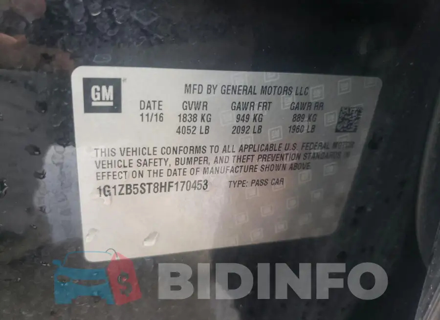 1G1ZB5ST8HF170453 Photo# 13