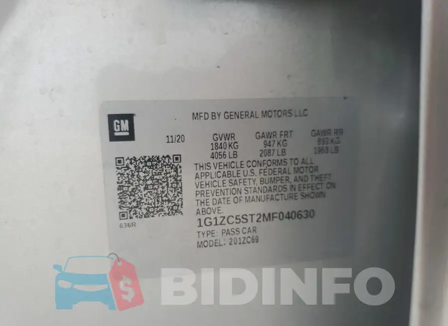 1G1ZC5ST2MF040630 Photo# 12