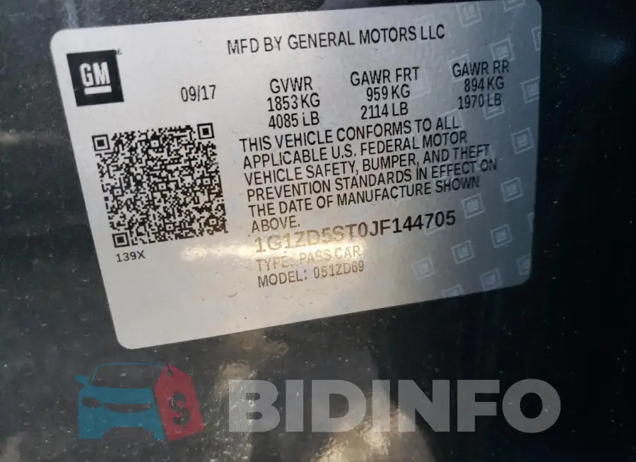 1G1ZD5ST0JF144705 Photo# 12