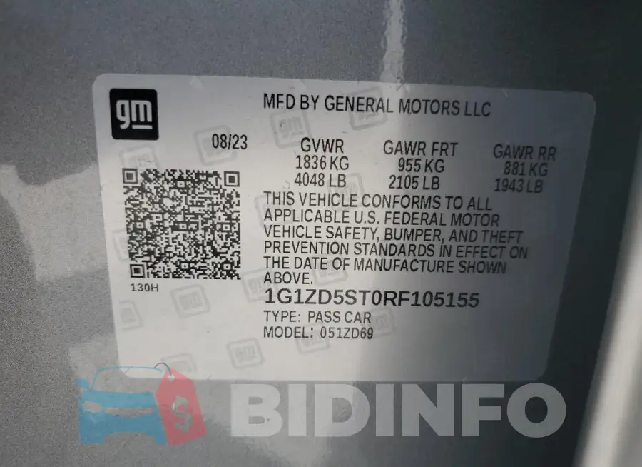 1G1ZD5ST0RF105155 Photo# 12