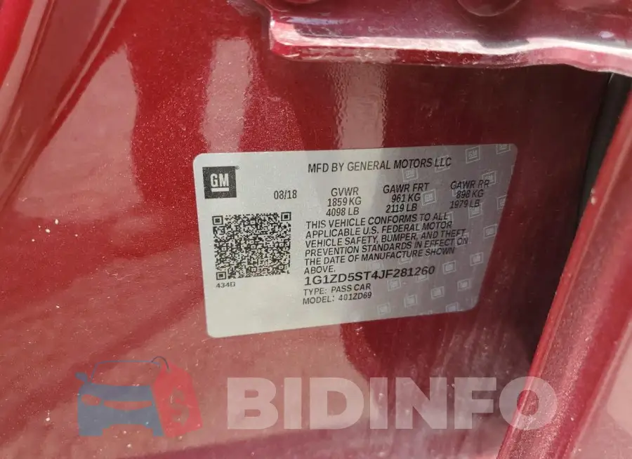 1G1ZD5ST4JF281260 Photo# 13