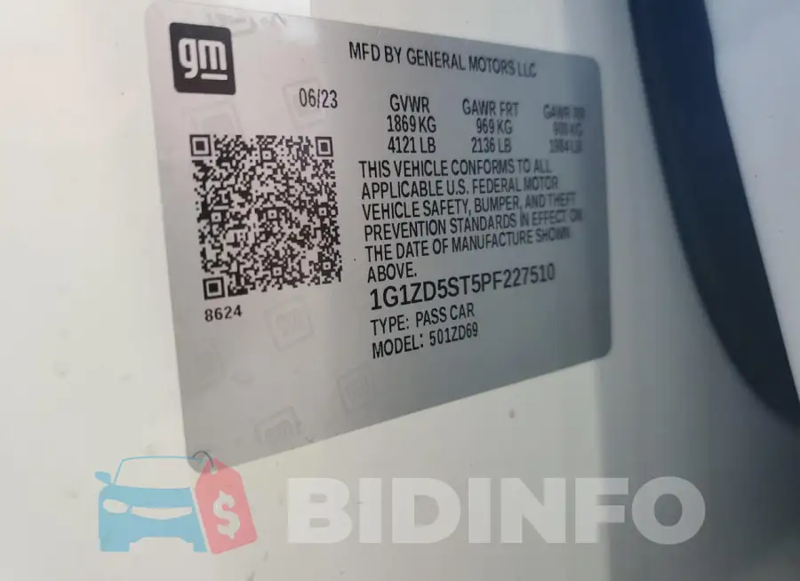 1G1ZD5ST5PF227510 Photo# 12