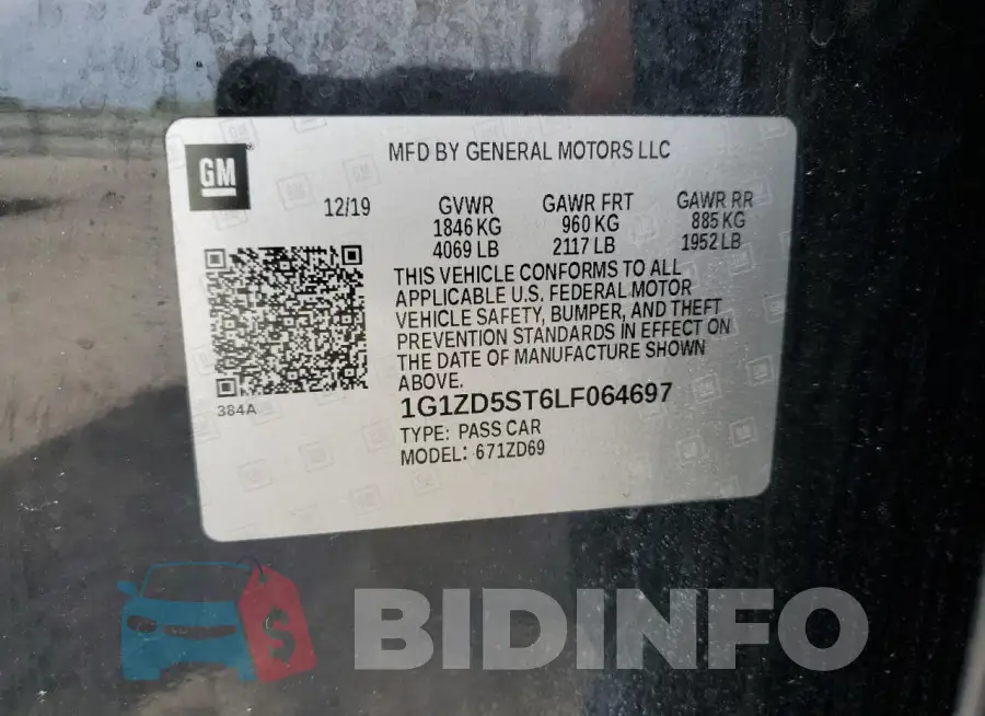 1G1ZD5ST6LF064697 Photo# 12