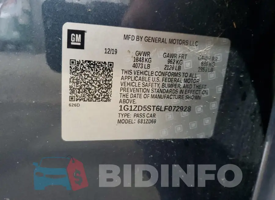 1G1ZD5ST6LF072928 Photo# 12