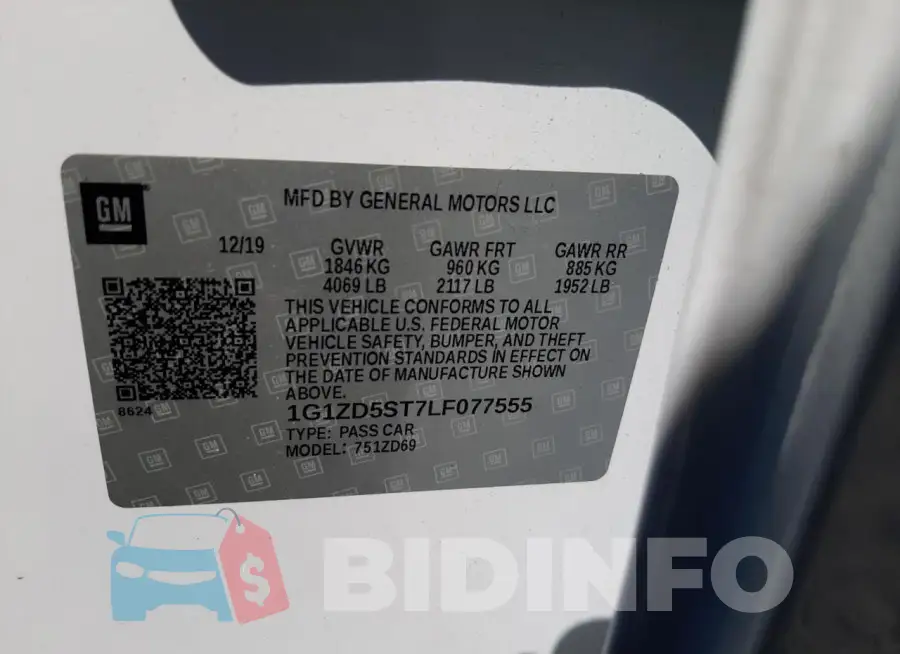 1G1ZD5ST7LF077555 Photo# 12