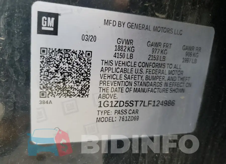 1G1ZD5ST7LF124986 Photo# 12