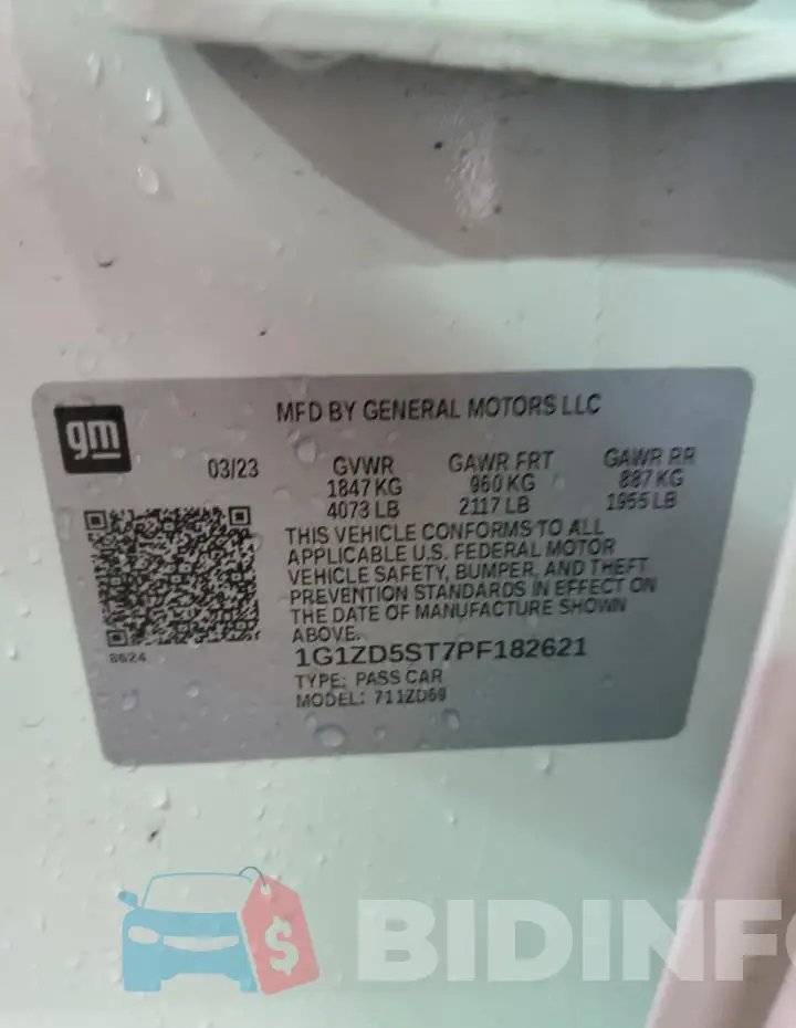 1G1ZD5ST7PF182621 Photo# 13