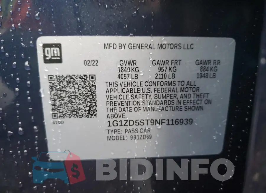 1G1ZD5ST9NF116939 Photo# 13