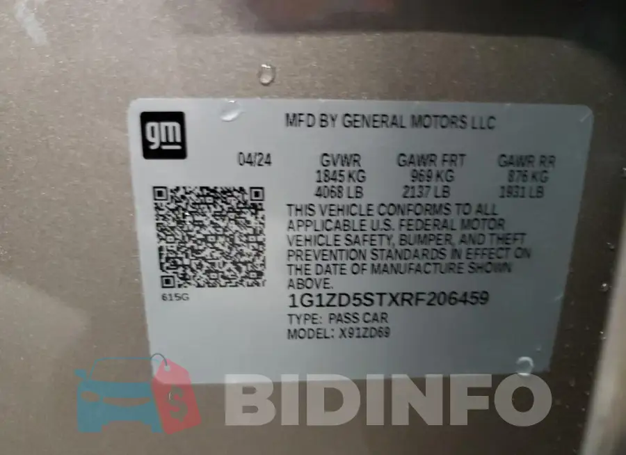 1G1ZD5STXRF206459 Photo# 12