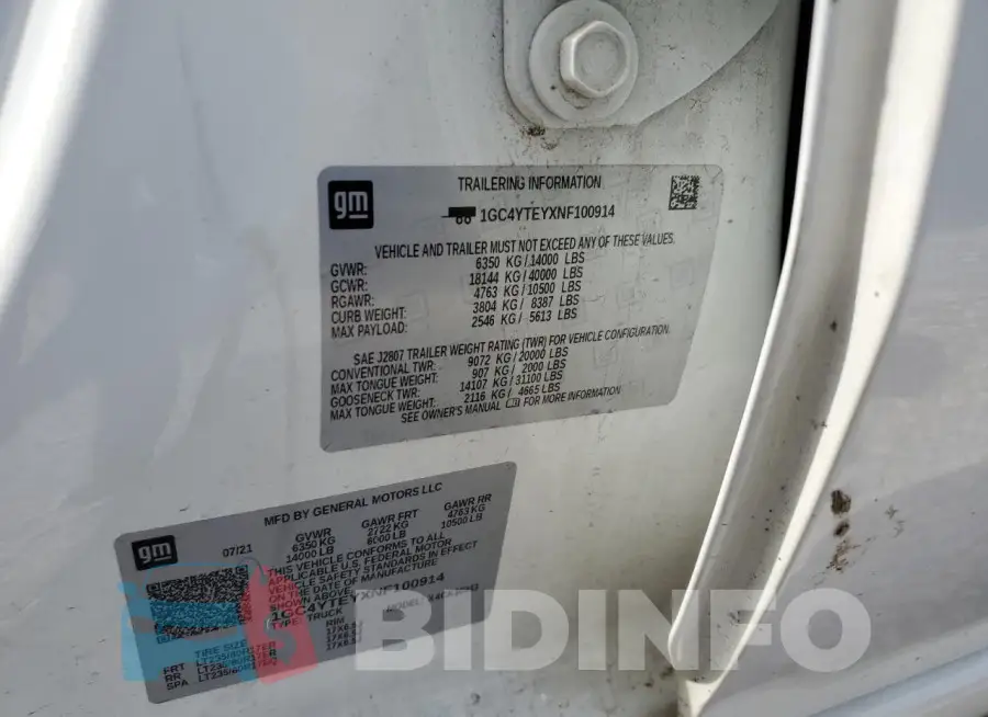 1GC4YTEYXNF100914 Photo# 12