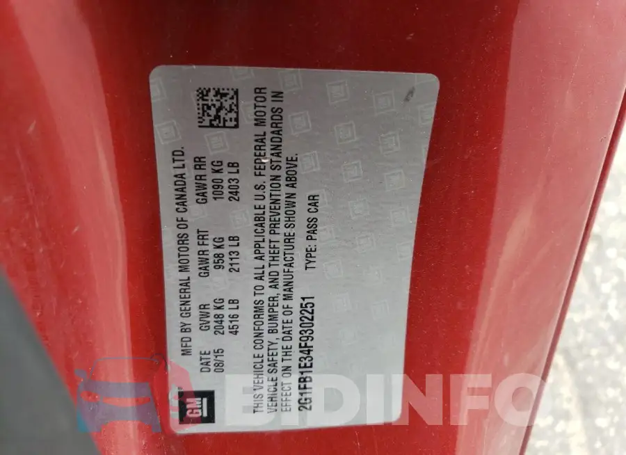 2G1FB1E34F9302251 Photo# 12