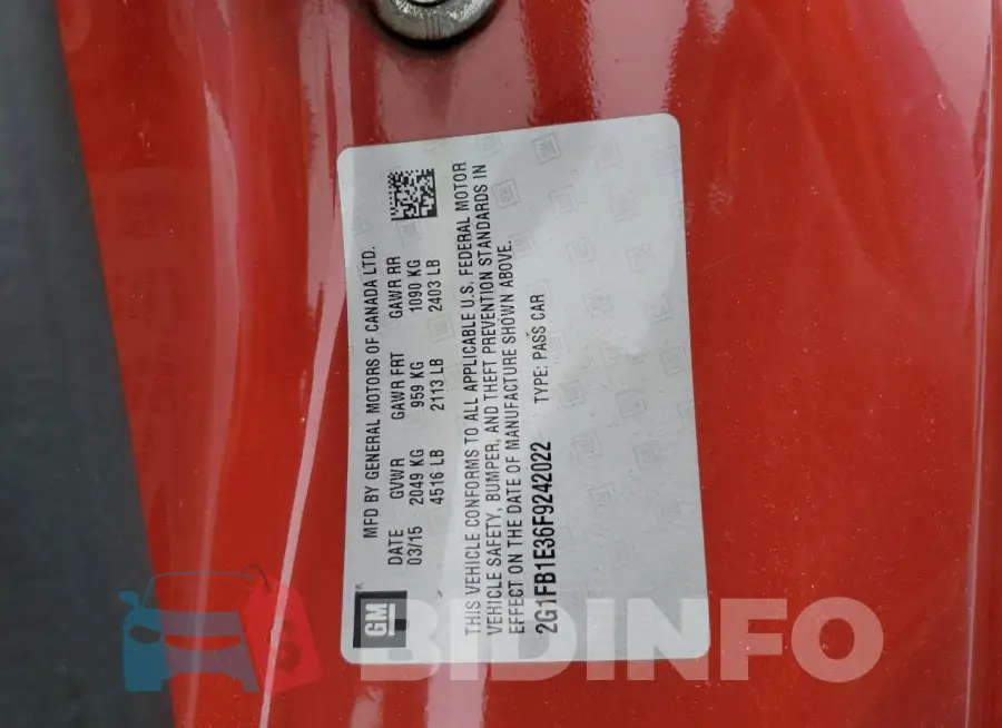 2G1FB1E36F9242022 Photo# 12