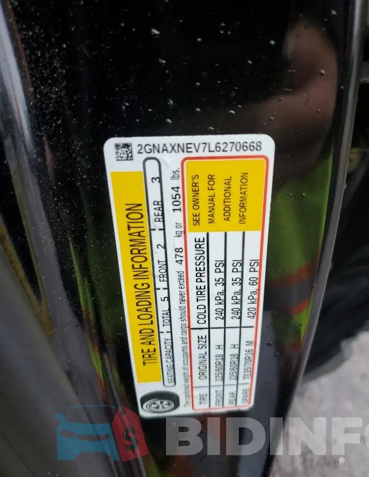 2GNAXNEV7L6270668 Photo# 12