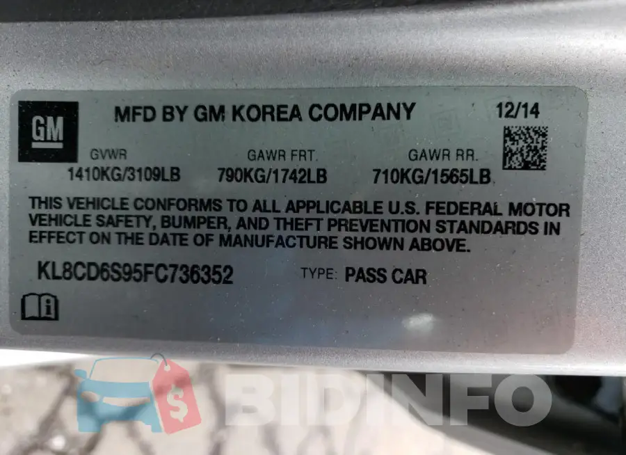 KL8CD6S95FC736352 Photo# 13