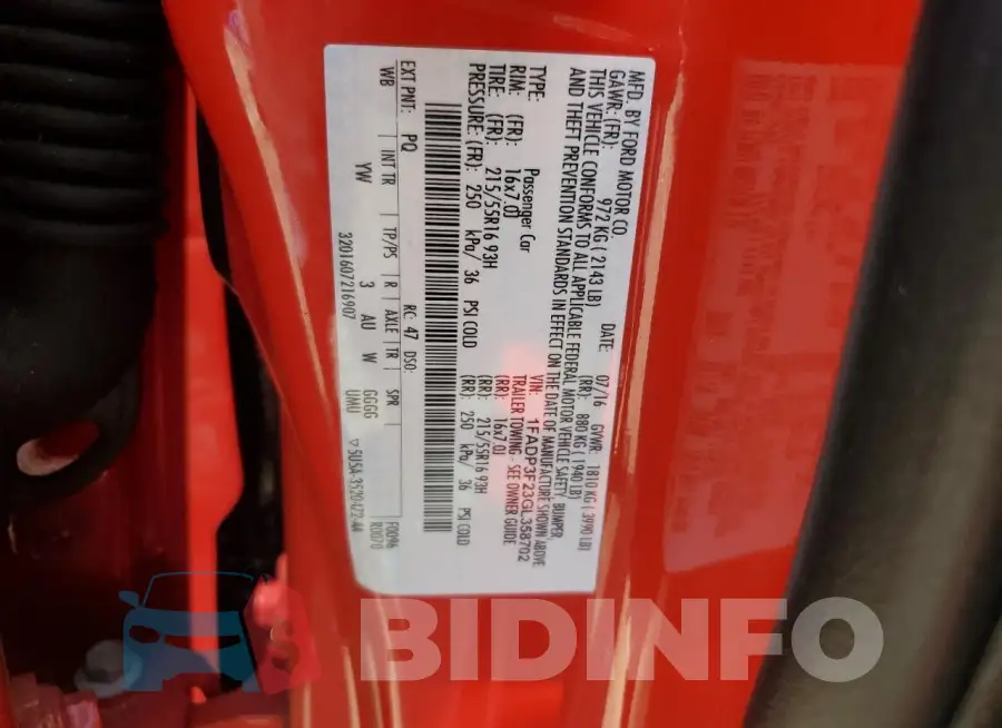 1FADP3F23GL358702 Photo# 12