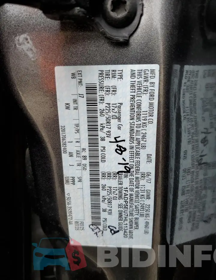 1FADP5EU7HL113420 Photo# 12