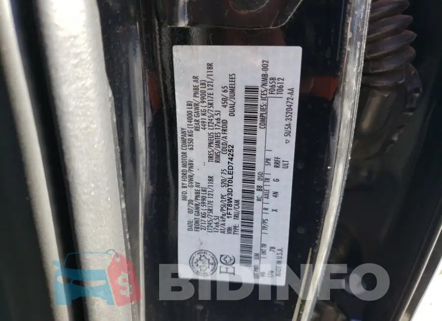 1FT8W3DT0LED74252 Photo# 12
