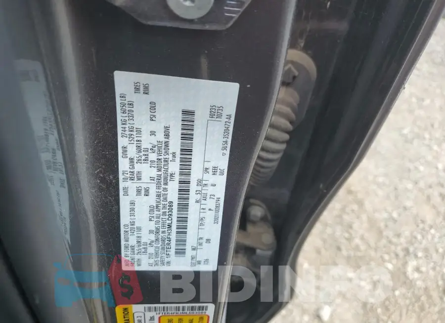 1FTER4FH3MLD93089 Photo# 13