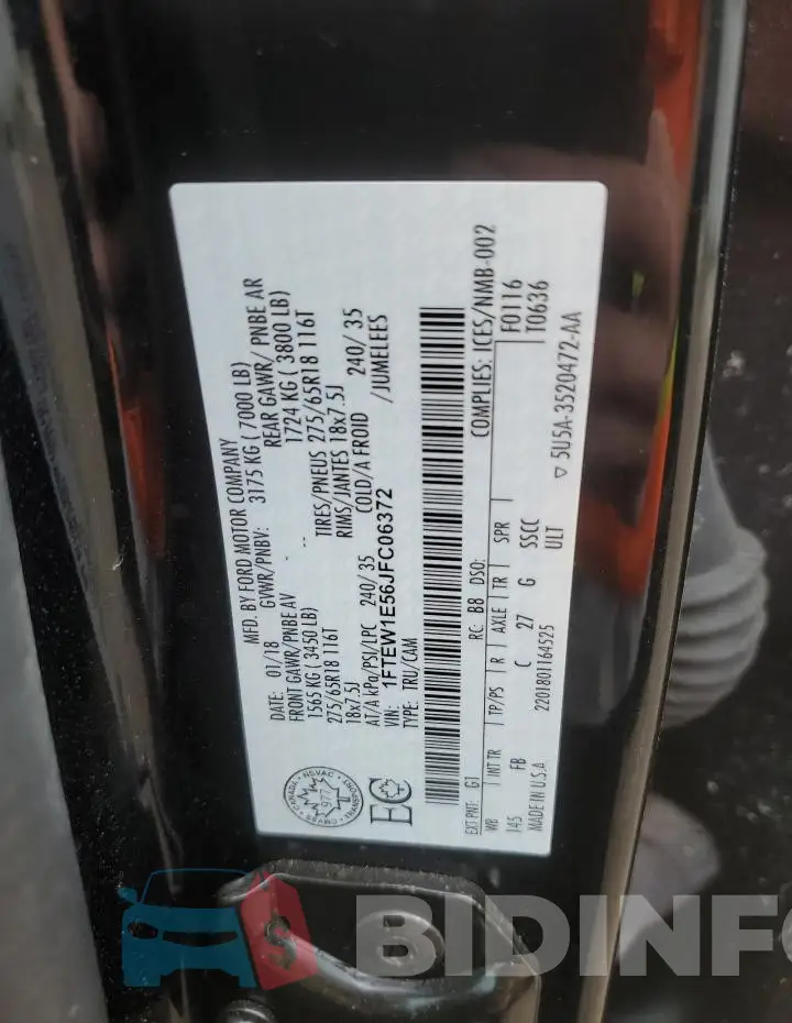 1FTEW1E56JFC06372 Photo# 12