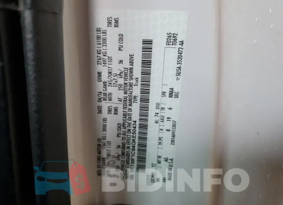 1FTMF1C84GKE50434 Photo# 12