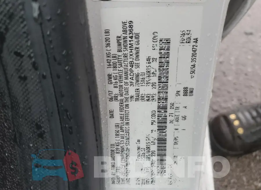 3FADP4BJXHM143689 Photo# 12